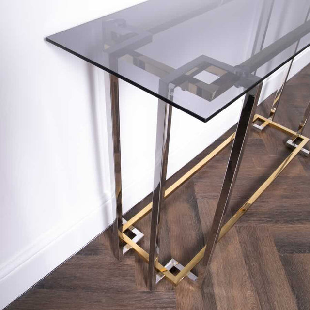 Modern-Smoked-Glass-Rectangular-Console-Hallway-Table-With-Gold-Silver-Metal-Legs-120cm