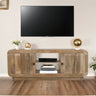 Kanso Modern Solid Mango Wood TV Stand With Storage