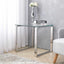 Modern-Square-Glass-Top-Side-Table-With-Stainless-Steel-Base-50cm