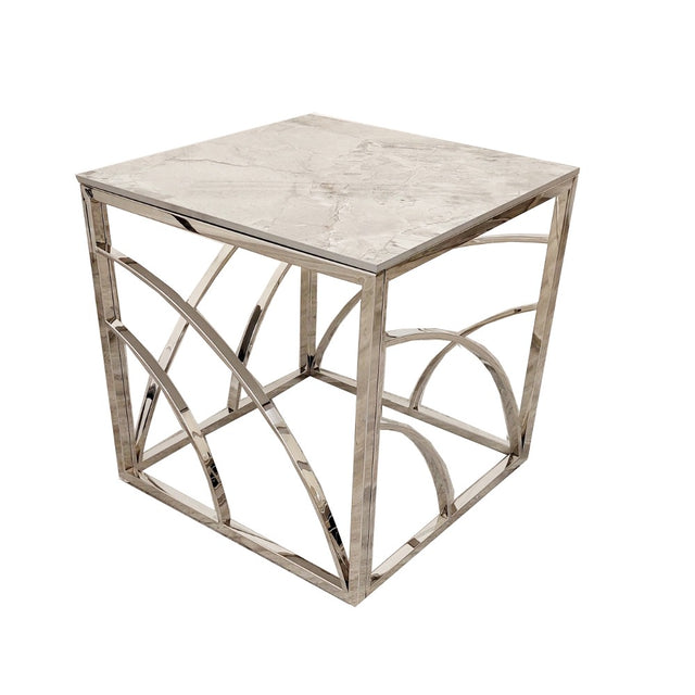 Modern-Square-Grey-Marble-Lamp-Table-Metal-Base-55cm