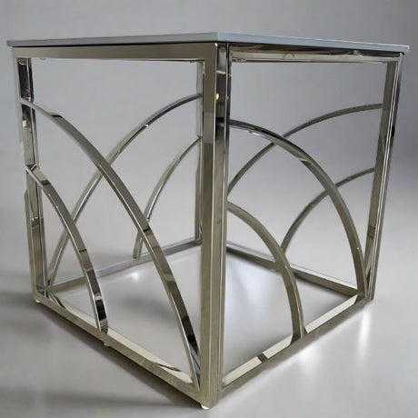 Modern-Square-Grey-Marble-sofa-side-Lamp-Table-Metal-Base-55cm