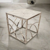 Modern-Square-Grey-Marble-sofa-side-Lamp-Table-Metal-Base-55cm