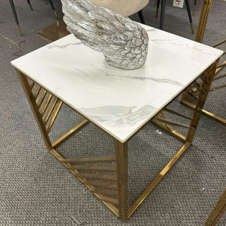 Modern-Square-White-Marble-Lamp-Table-Gold-Base-50cm