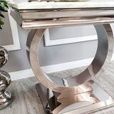 Modern-Square-White-Marble-Lamp-Table-Metal-Circle-Base-60cm