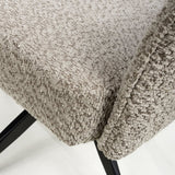 Ansel Modern Mink Chenille Swivel Dining Chairs Set of 2