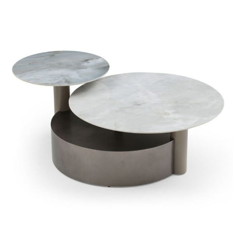 Modern-Twin-Top-White-Sintered-Stone-Coffee-Table-With-Metal-Base-Round