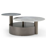 Modern-Twin-Top-White-Sintered-Stone-Coffee-Table-With-Metal-Base-Round