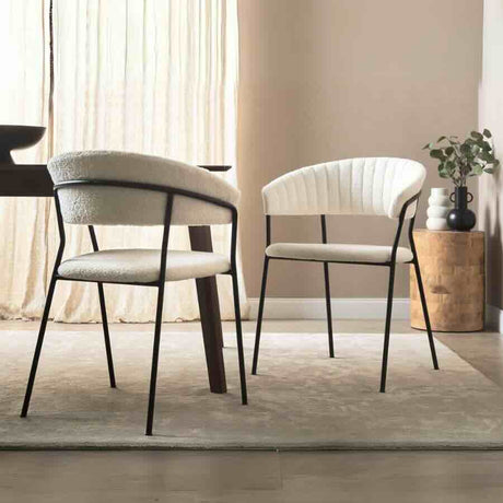 Modern-White-Boucle-Curved-Back-Dining-Chair-Floating-Black-Base-Set-of-2