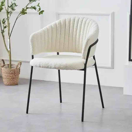 Modern-White-Boucle-Curved-Back-Dining-Chair-Floating-Black-Base-Set-of-2