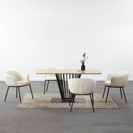 Modern-White-Boucle-Dining-Chair-Black-Metal-Legs