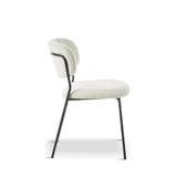 Modern-White-Boucle-Dining-Chair-Floating-Back-Black-Metal-Legs-Set-of-2