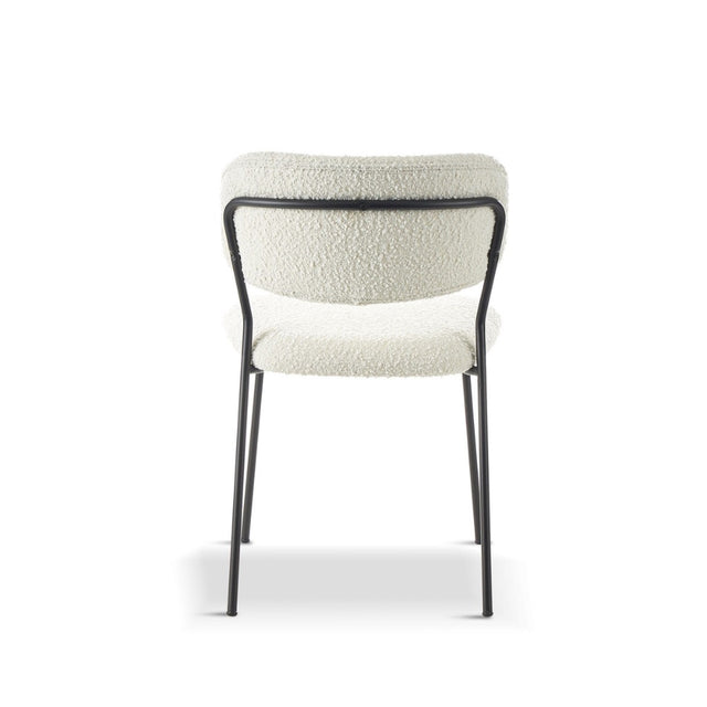 Modern-White-Boucle-Dining-Chair-Floating-Back-Black-Metal-Legs-Set-of-2