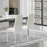    Modern-White-Faux-Leather-Horizontal-Stitched-Dining-Chair-With-White-Metal-Legs-Set-of-6