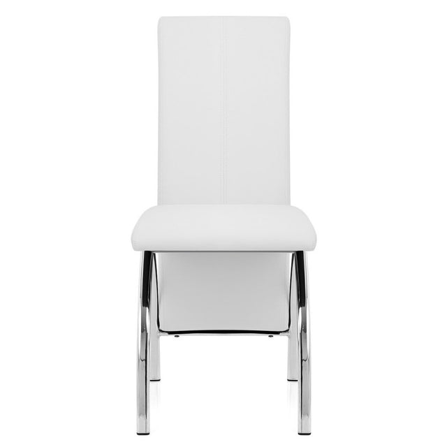 Modern-White-Faux-Leather-Long-Back-Dining-Chair-With-Chrome-Metal-Legs-Set-of-4