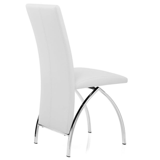 Modern-White-Faux-Leather-Long-Back-Dining-Chair-With-Chrome-Metal-Legs-Set-of-4