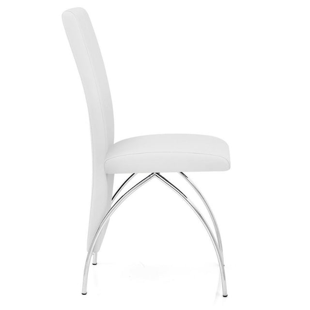 Modern-White-Faux-Leather-Long-Back-Dining-Chair-With-Chrome-Metal-Legs-Set-of-4