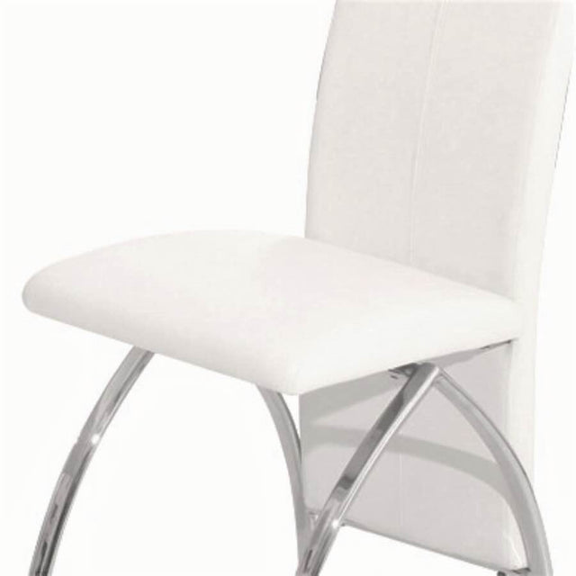 Modern-White-Faux-Leather-Long-Back-Dining-Chair-With-Chrome-Metal-Legs-Set-of-4