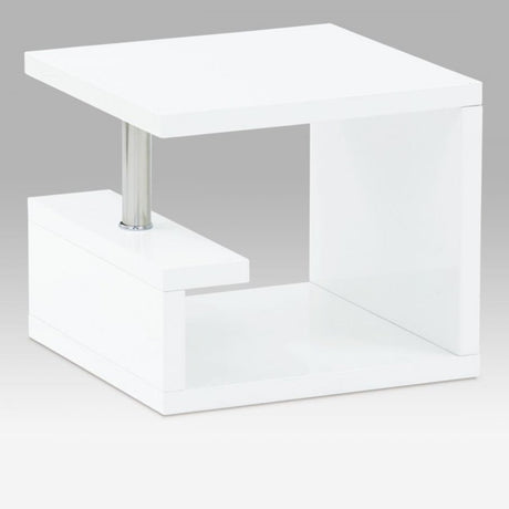 Modern-White-High-Gloss-Side-Table-With-Metal-Detailing