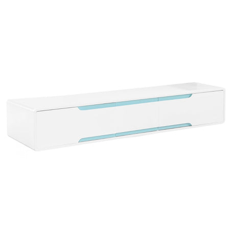 Aria Modern White Matte Gloss TV Stand With Storage