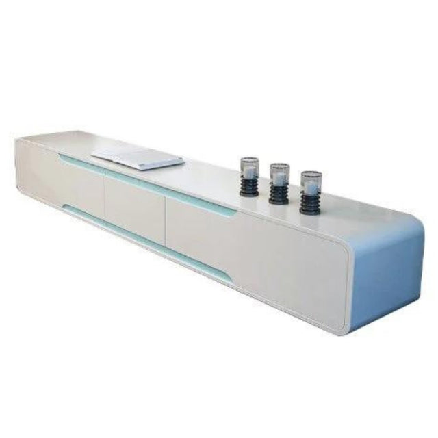 Aria Modern White Matte Gloss TV Stand With Storage