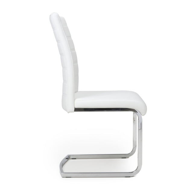 Modern-White-Leather-Cantilever-Dining-Chair-Horizontal-Stitching-Metal-Legs-Set-of-2