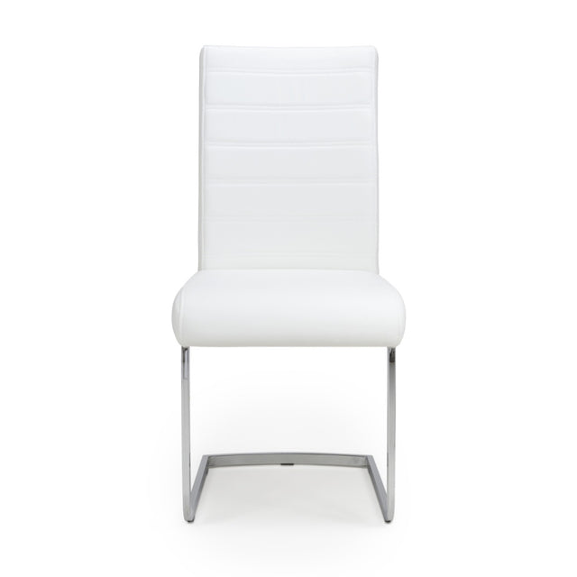 Modern-White-Leather-Cantilever-Dining-Chair-Horizontal-Stitching-Metal-Legs-Set-of-2