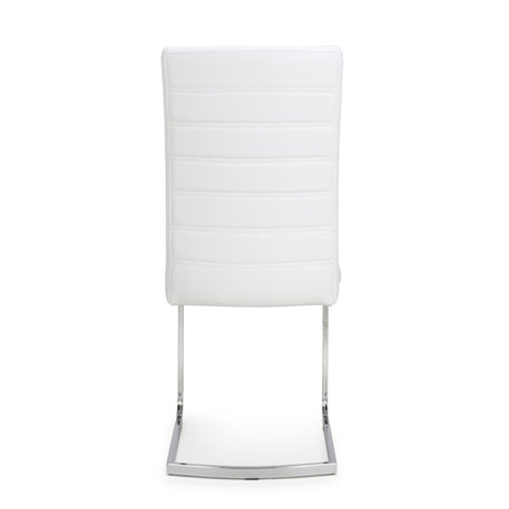 Modern-White-Leather-Cantilever-Dining-Chair-Horizontal-Stitching-Metal-Legs