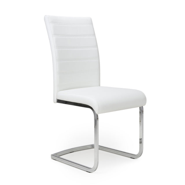 Modern-White-Leather-Cantilever-Dining-Chair-Horizontal-Stitching-Metal-Legs