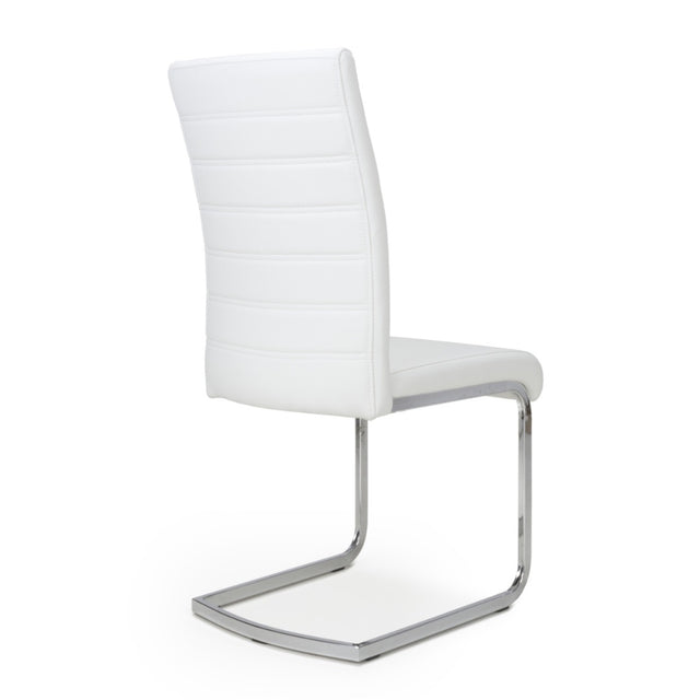 Modern-White-Leather-Cantilever-Dining-Chair-Horizontal-Stitching-Metal-Legs-Set-of-2