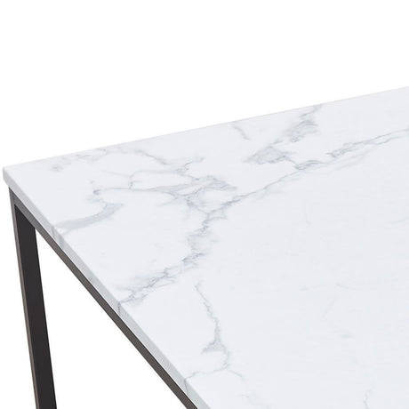 Modern-White-Marble-Rectangular-Coffee-Table-With-Shelf-Black-Metal-Base-100cm