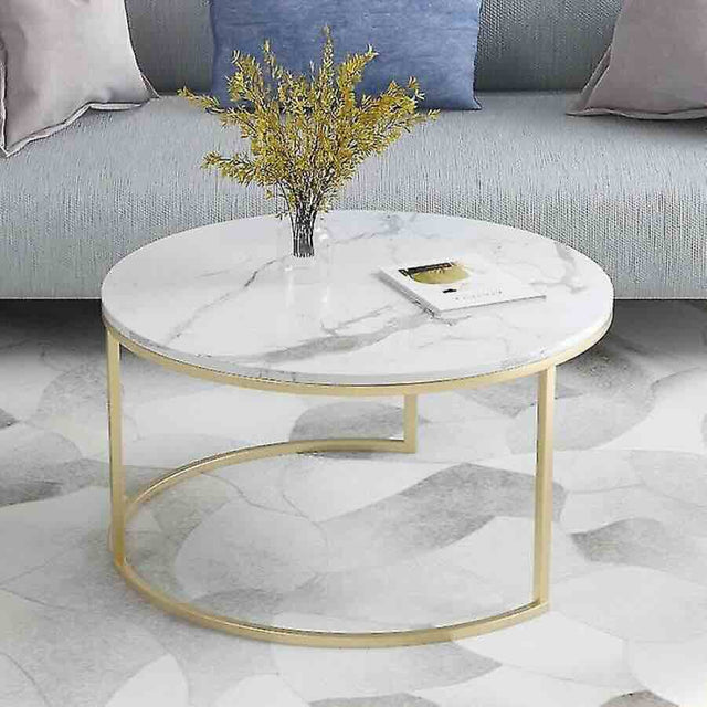 Modern-White-Marble-Round-Nesting-Coffee-Table-Gold-Base-80cm_60cm