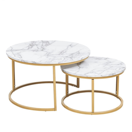 Modern-White-Marble-Round-Nesting-Coffee-Table-Gold-Base-80cm_60cm