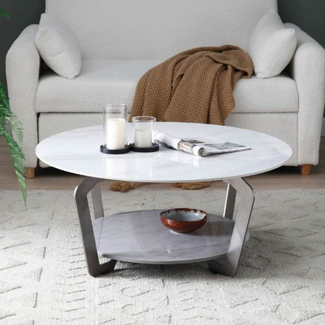 Modern-White-Marble-Sintered-Stone-Round-Coffee-Table-With-Storage-Shelf