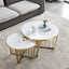 Modern-White-Sintered-Stone-Marble-Round-Nesting-Coffee-Table-Gold-Metal-Base-Set-of-2