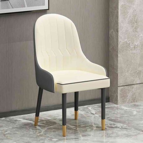 Modern-White-_-Grey-Leather-Dining-Chairs-Black-Metal-Legs-Gold-Tips