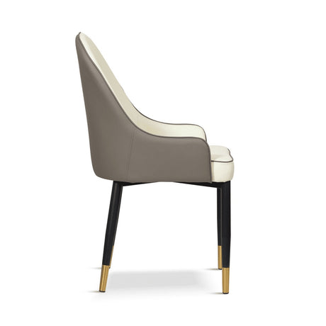 Modern-White-_-Grey-Leather-Dining-Chairs-Black-Metal-Legs-Gold-Tips