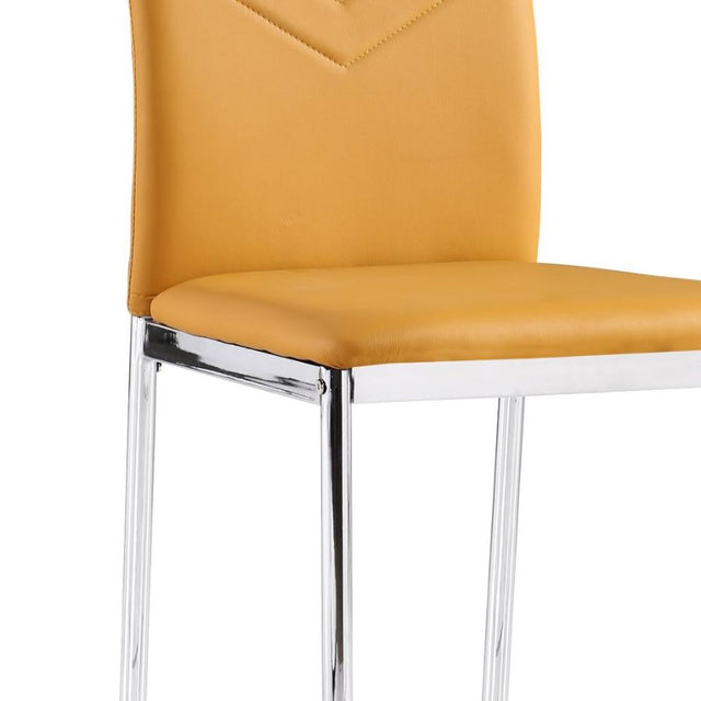 Modern-Yellow-Faux-Leather-Dining-Chair-With-Double-Arrow-Stitch-_-Metal-Legs-Set-of-4