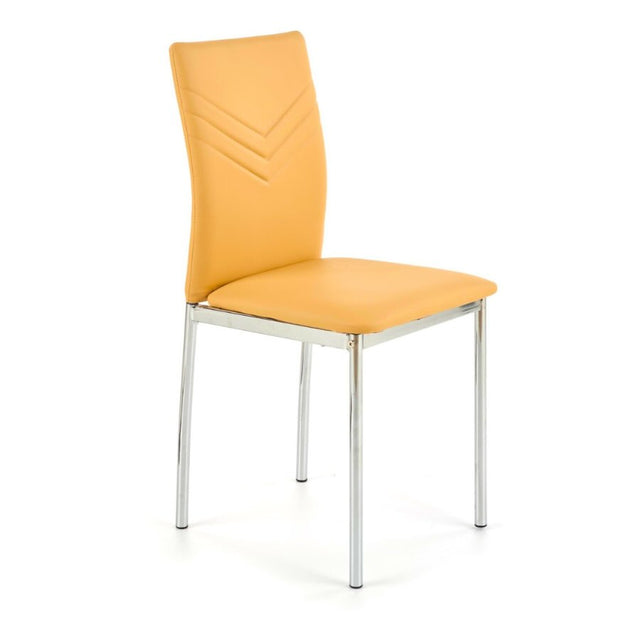 Modern-Yellow-Faux-Leather-Dining-Chair-With-Double-Arrow-Stitch-_-Metal-Legs-Set-of-4