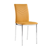 Modern-Yellow-Faux-Leather-Dining-Chair-With-Double-Arrow-Stitch-_-Metal-Legs-Set-of-4