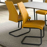 Modern-Yellow-Leather-Cantilever-Dining-Chair-Horizontal-Stitching-Black-Metal-Legs-Set-of-2