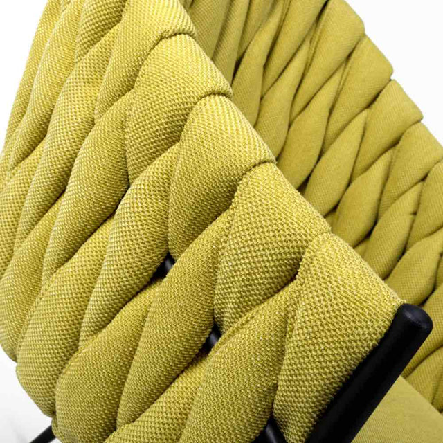 Modern-Yellow-Weave-Braided-Dining-Chair-Black-Metal-Legs-Set-of-2