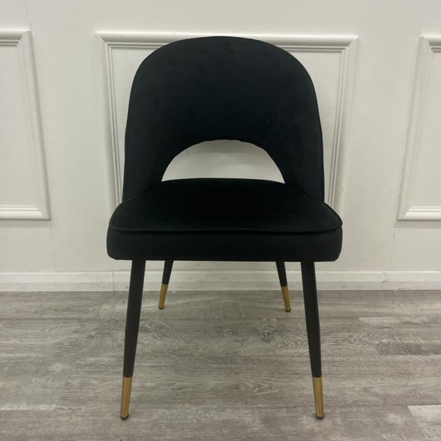 Modern-black-Plush-Velvet-Dining-Chairs-Set-of-2-Open-Back-Black-Metal-Legs