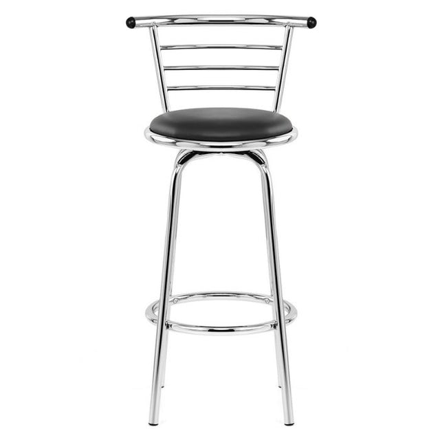 Modern-black-leather-bar-stool-with-back-rest-and-chrome-metal-base