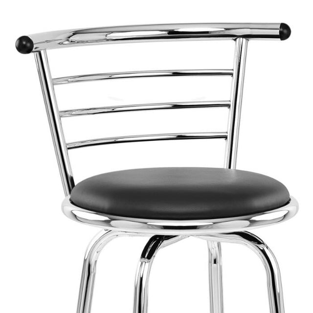 Modern-black-leather-bar-stool-with-back-rest-and-chrome-metal-base