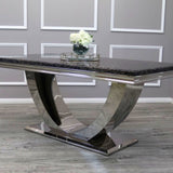 Modern-black-marble-dining-table-rectangular-marble-top-stainless-steel-base