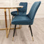 Modern-blue-plush-velvet-dining-chairs-metal-legs