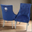 Modern-blue-velvet-dining-chairs-chrome-legs-lion-knocker-quilted-back