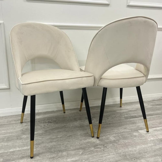 Modern-cream-Plush-Velvet-Dining-Chairs-Set-of-2-Open-Back-Black-Metal-Legs