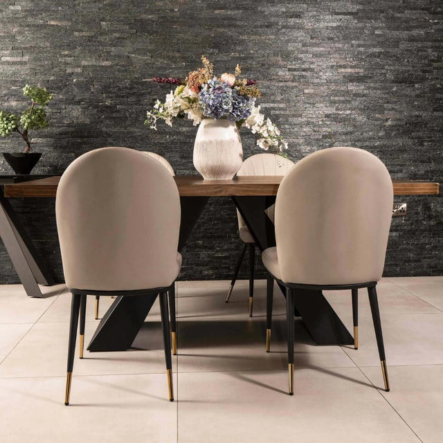 Modern-cream-leather-dining-chairs-metal-legs