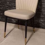 Modern-cream-leather-dining-chairs-metal-legs